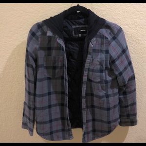 Hurley Flannel Insulted Lightweight Jacket-Size XS